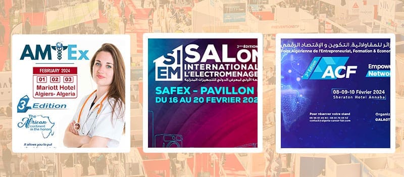 Les salons à ne pas louper en Algérie en février 2024 (Partie 01)