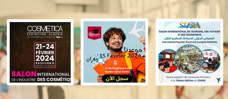Les salons à ne pas louper en Algérie en février 2024 (Partie 02)