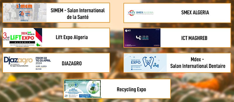 Les Grandes Rendez-vous des Salons en Algérie en Avril 2024