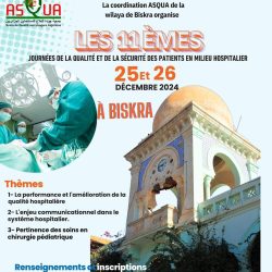 11ÈMES JOURNÉES DE LA QUALITÉ ET DE LA SÉCURITÉ DES SOINS EN MILIEU HOSPITALIER