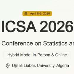 First International Conference on Statistics and Its Applications ICSA 2026