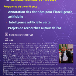 Conférence sur l&rsquo;intelligence artificielle
