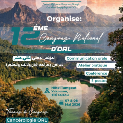 12ème Congrès National d’ORL