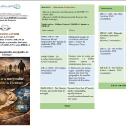 Écriture de la marginalité, marginalité de l&rsquo;écriture