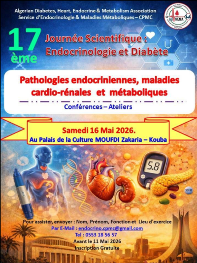 17ème Journée Scientifique : Endocrinologie et Diabète