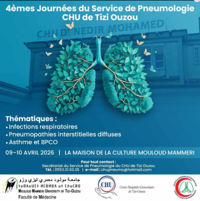 4èmes Journées du Service de Pneumologie CHU de Tizi Ouzou