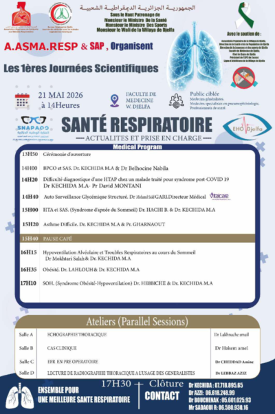 1ères Journées Scientifiques Santé Respiratoire
