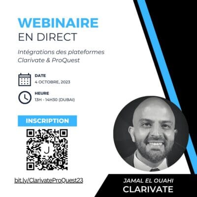 Webinare Integrations between the Web of Science and ProQuest platforms