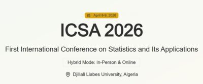 First International Conference on Statistics and Its Applications ICSA 2026