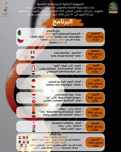 المهرجان الثقافي الدولي الـ15 للموسيقى السيمفونية
